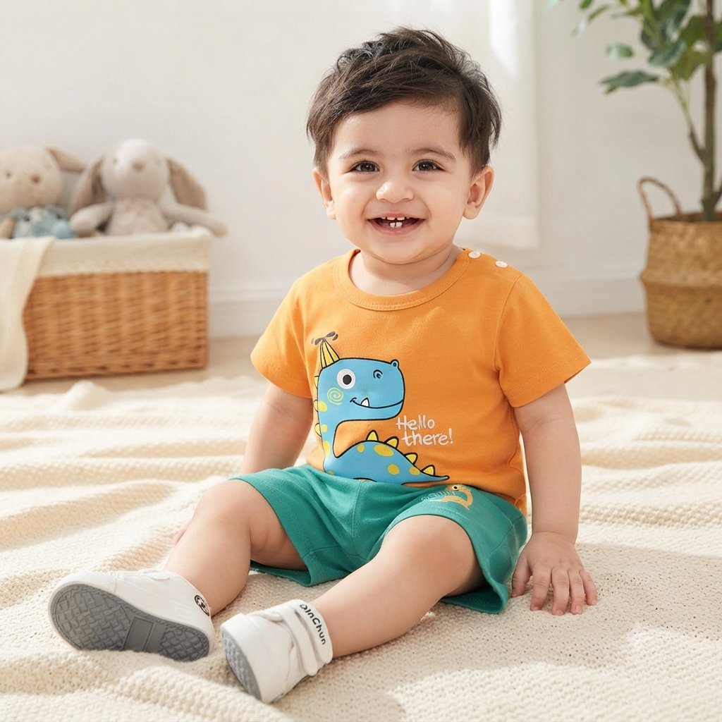 Premium Cotton Toddler Outfit Set