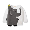 Kids 3D Character Applique Long-Sleeve T-Shirt