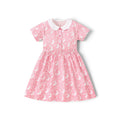 Girls' Cute Bunny Appliqué Pink Tulle Mesh Dress