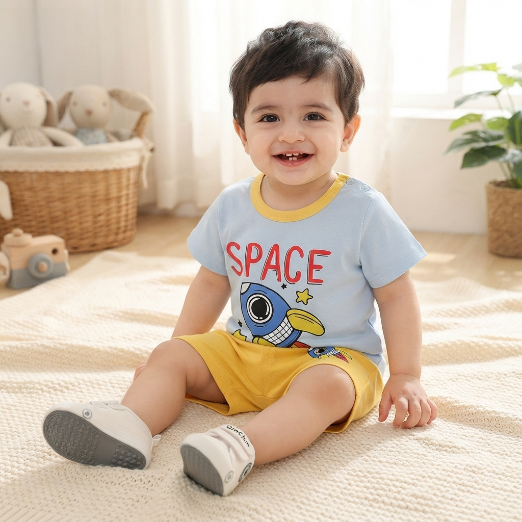 Premium Cotton Toddler Outfit Set