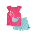Girls' Whale Shorts Outfit Set