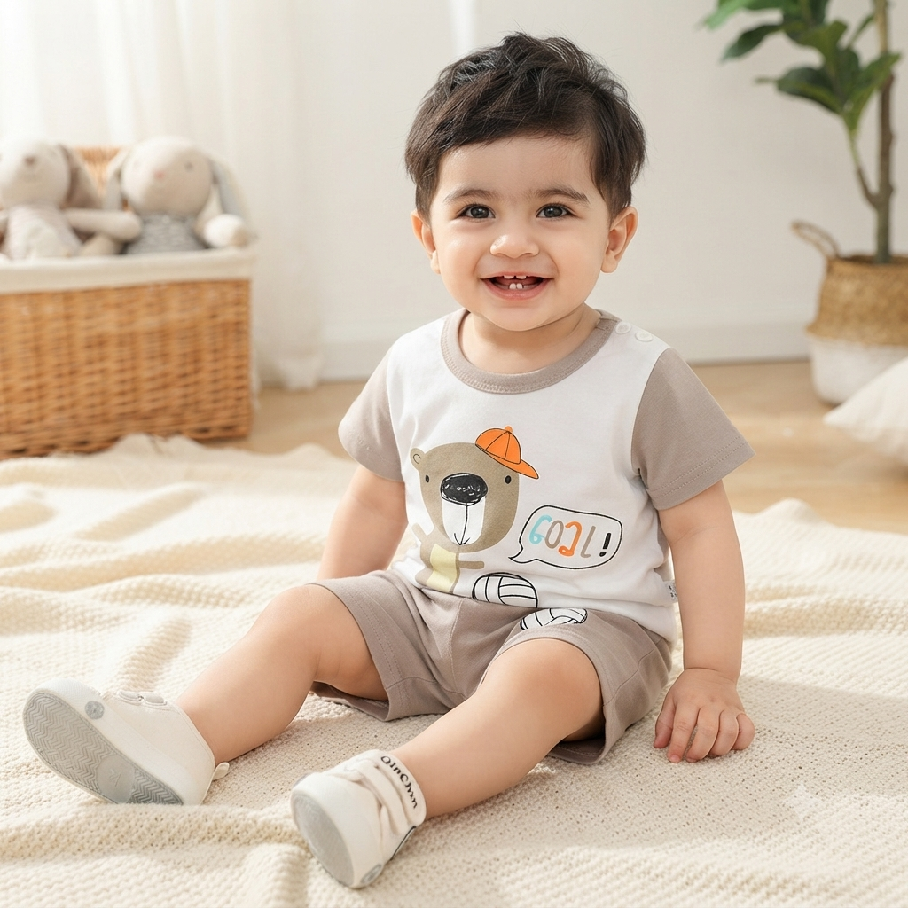 Premium Cotton Toddler Outfit Set