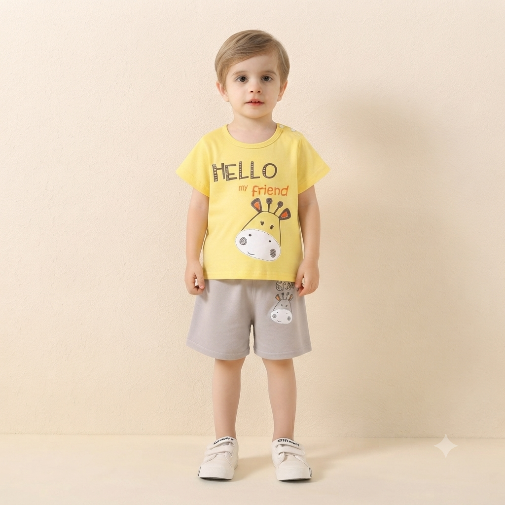 Premium Cotton Toddler Outfit Set