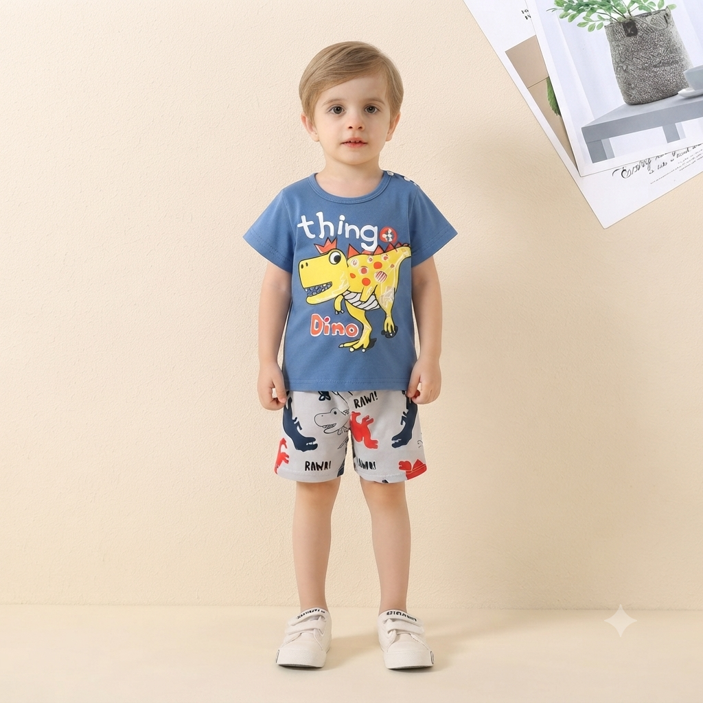 Premium Cotton Toddler Outfit Set