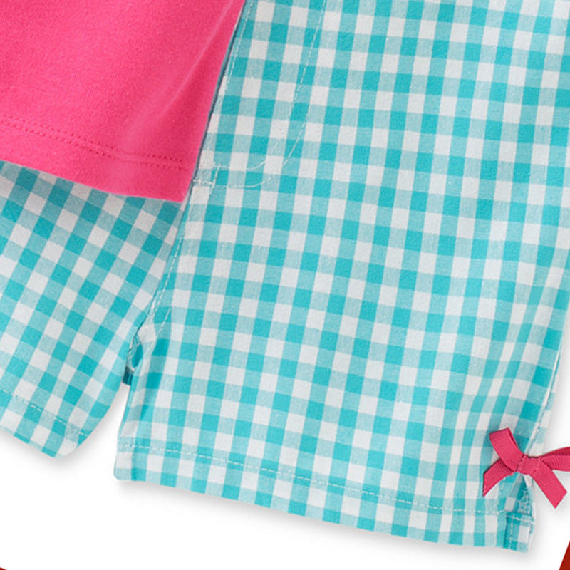 Girls' Whale Shorts Outfit Set