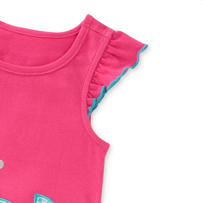 Girls' Whale Shorts Outfit Set